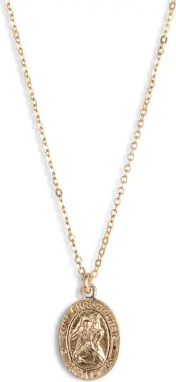 Set & Stones St. Christopher Charm Necklace | Nordstrom | Nordstrom