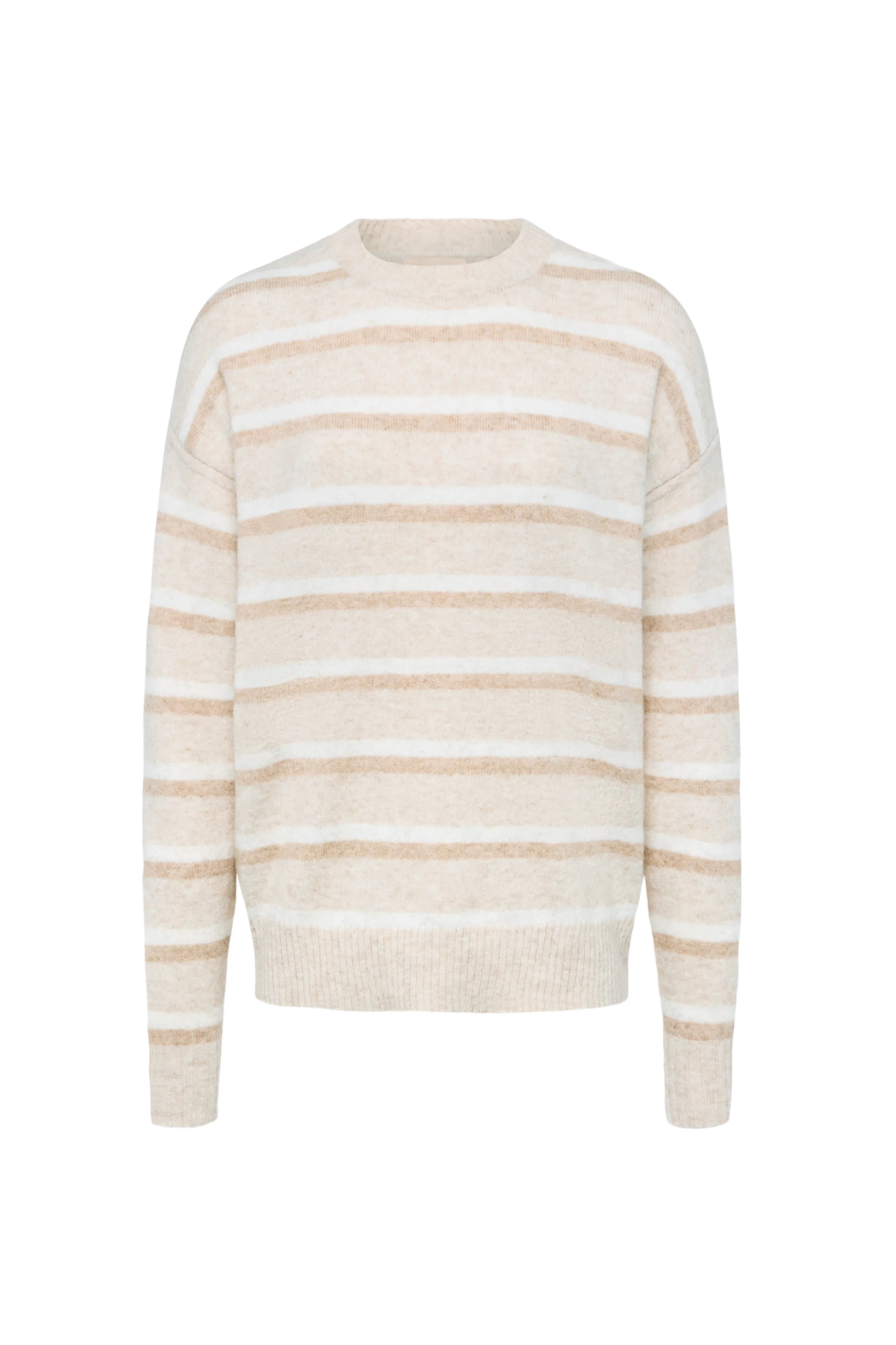 Cozy Knit Stripe Sweater | Charcoal Stripe | Nuuds US