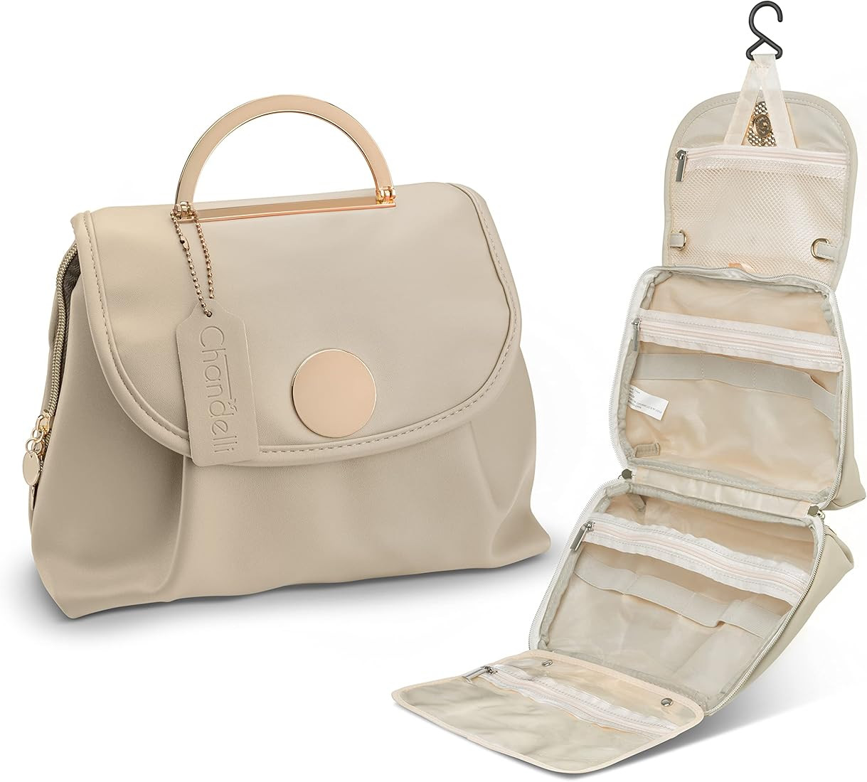 CHANDELLI Makeup Travel Bag & Makeup Organizer Bag Are Great Makeup Bags for Women & The Perfect ... | Amazon (US)