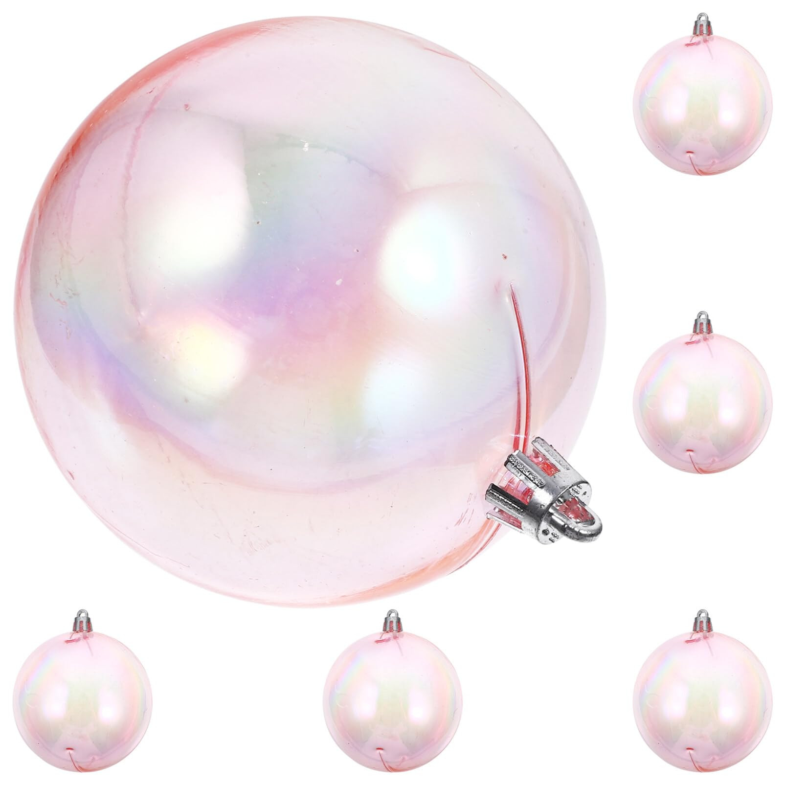 Fantasy Color Ball Decoration Pink Iridescent Hanging Ornaments for Christmas Birthday Wedding Pa... | Amazon (US)