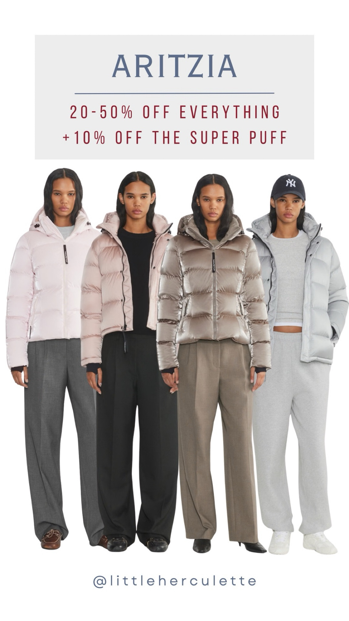 20% - 50% off everything + 10% off the super puff

#LTKFindsUnder50 #LTKStyleTip #LTKSaleAlert