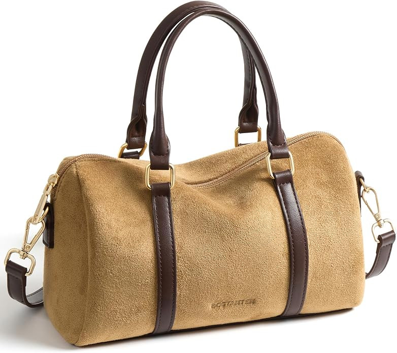 BOSTANTEN Small Crossbody Purse for Women Slouchy Boston Handbag | Amazon (US)