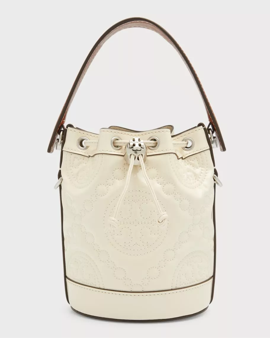 Mini t monogram canvas top handle bag - Tory Burch - Women