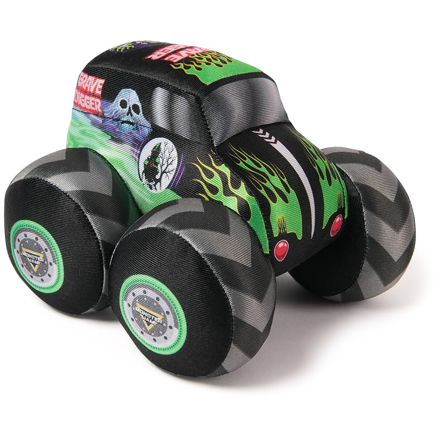 Monster Jam Official Grave Digger Monster Truck with Sound, Plush Toy, Zombie Monster Truck for B... | Amazon (US)