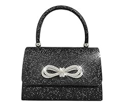 Trisapu Womens Evening Bag Sparkly Bow Clutch Purse Wedding Party Purses Glitter Rhinestone Cockt... | Amazon (US)