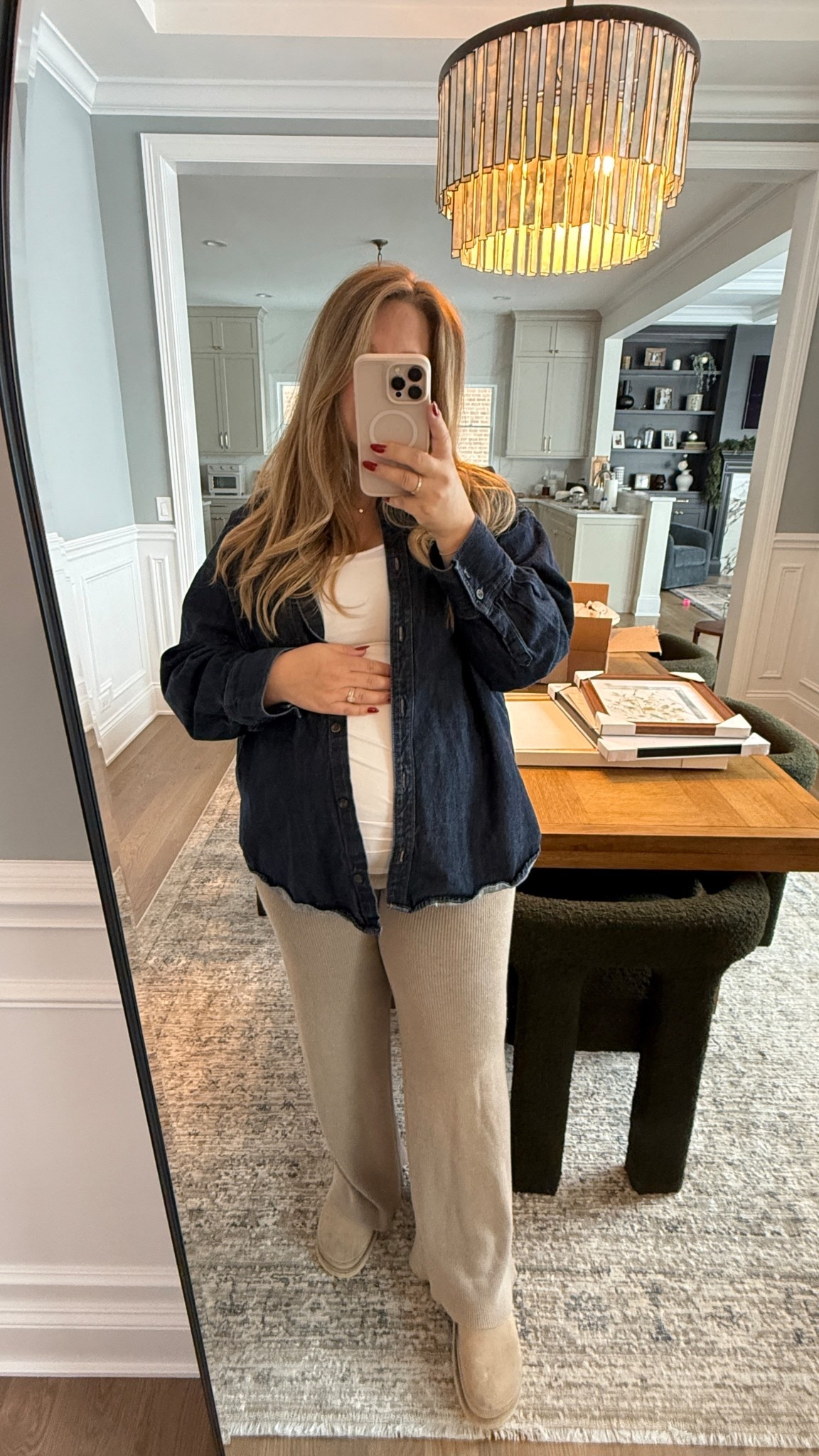 3rd Trimester OOTD for a day at the hair salon 

#LTKBump #LTKSaleAlert #LTKootd
