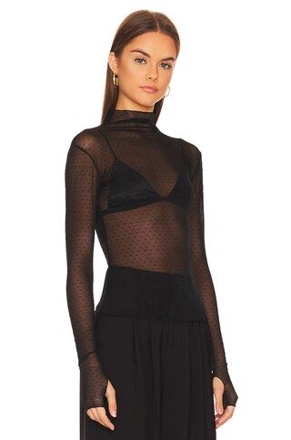 Free People On The Dot Layering Top in Black from Revolve.com | Revolve Clothing (Global)