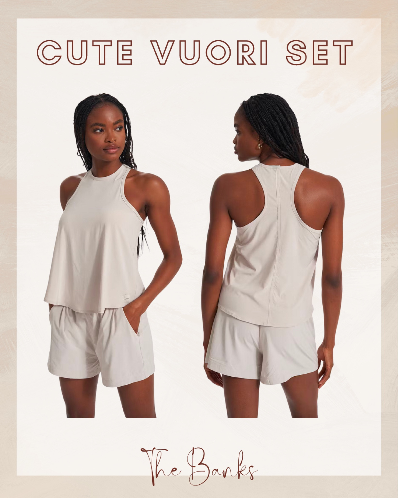Elevate Your Athleisure Game with Vuori's Adorable Matching Tank and Shorts Set.

#VuoriActivewear #AthleisureStyle #FitnessFashion #CuteWorkoutClothes #TankAndShorts #MatchingSet #SportyChic #FitnessWear #GymOutfit #ActivewearFashion #ComfortableStyle



#LTKfit