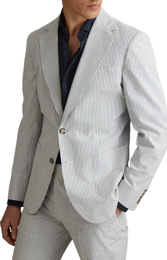 Barr Stripe Cotton Suit Coat | Nordstrom