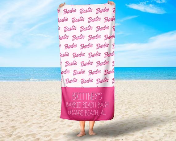 Barbie Bachelorette Beach Lounging Blanket Barbie | Etsy | Etsy (US)