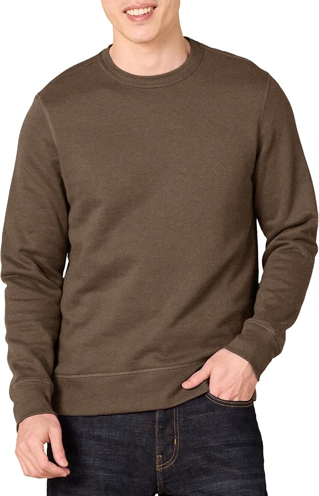 Amazon Essentials Men's Fleece Crewneck Sweatshirt (Available in Big & Tall) | Amazon (US)