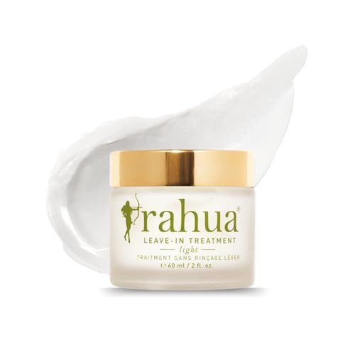 Rahua Leave-In Treatment, Light, Vegan Leave In Conditioner & Heat Protectant for Fine Hair, Frizz Control, Hair Moisturizer Oil, Quinoa, Sunflower Seed Oil, and Yerba Mate, 2 Fl Oz | Amazon (US)
