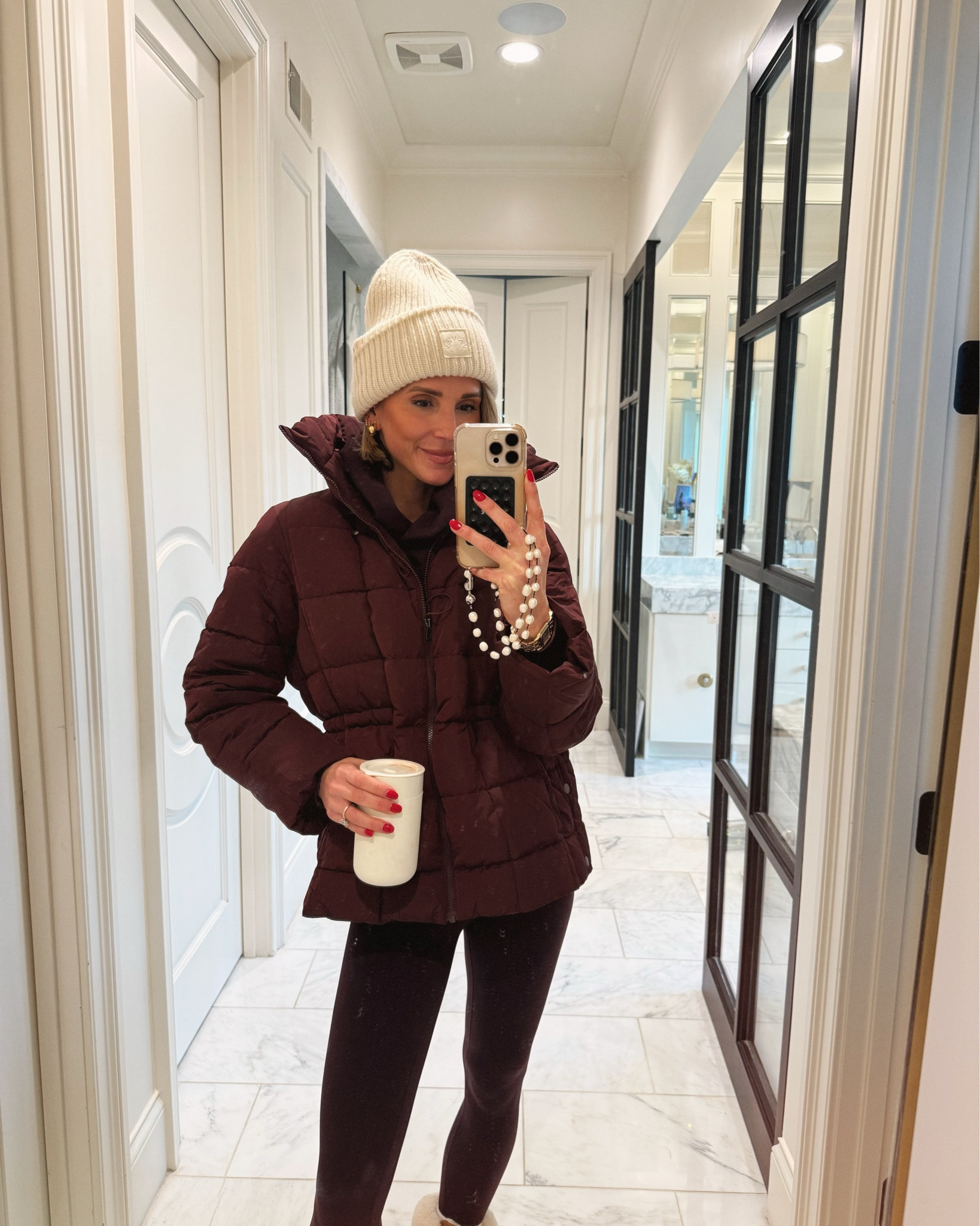 Amazon puffer jacket - wearing size small