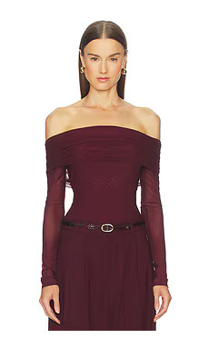 MAJORELLE Trey Bodysuit in Oxblood from Revolve.com | Revolve Clothing (Global)