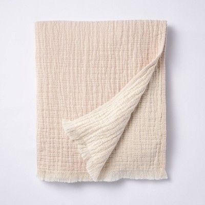 Reversible Gauze Throw Blanket - Threshold™ designed with Studio McGee | Target