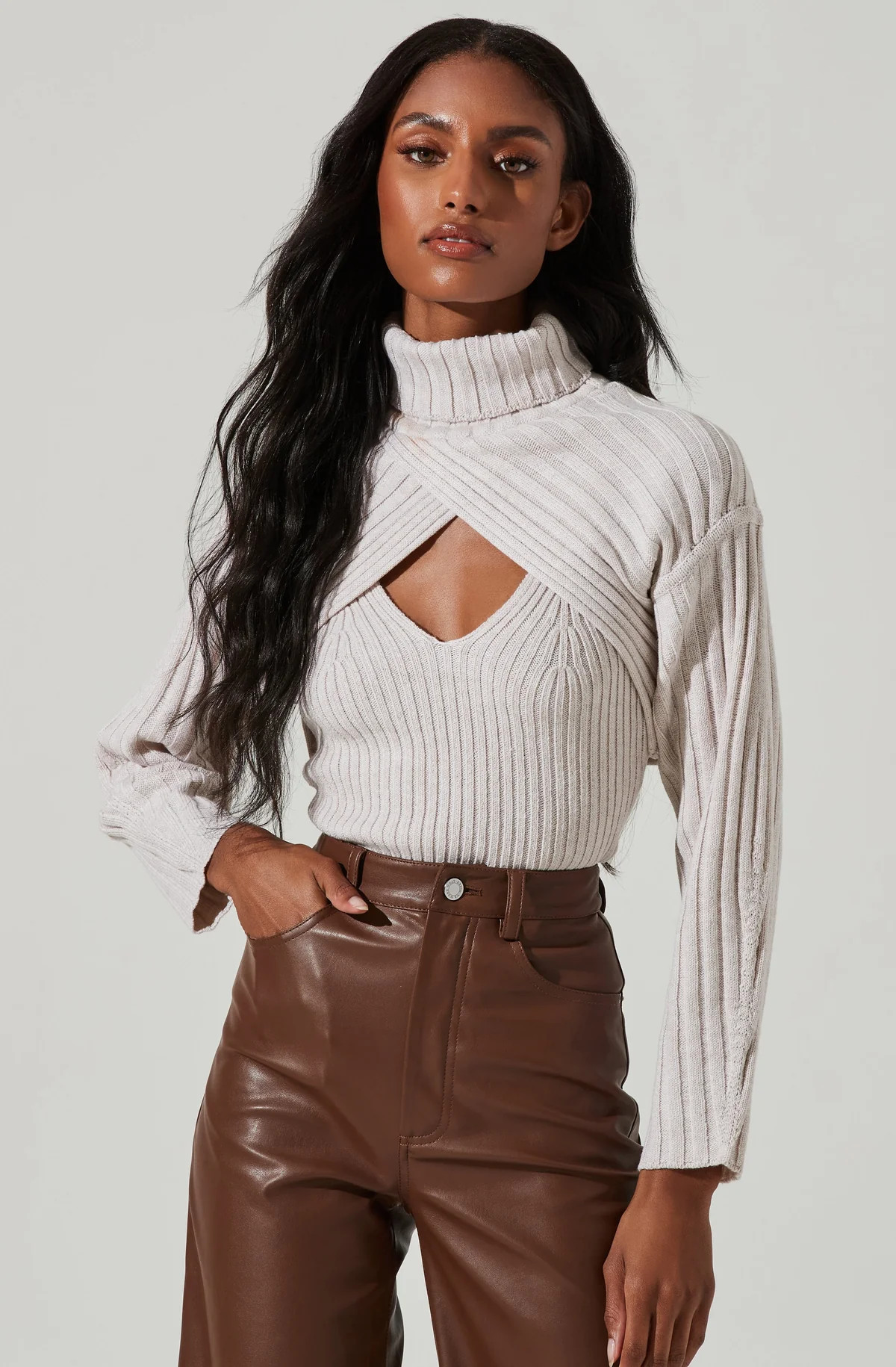 Soraya Turtleneck Shrug Sweater Set | ASTR The Label (US)