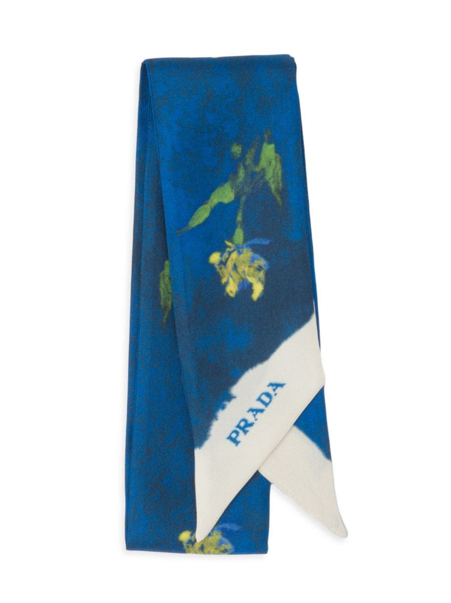 Printed Silk Twill Scarf | Saks Fifth Avenue