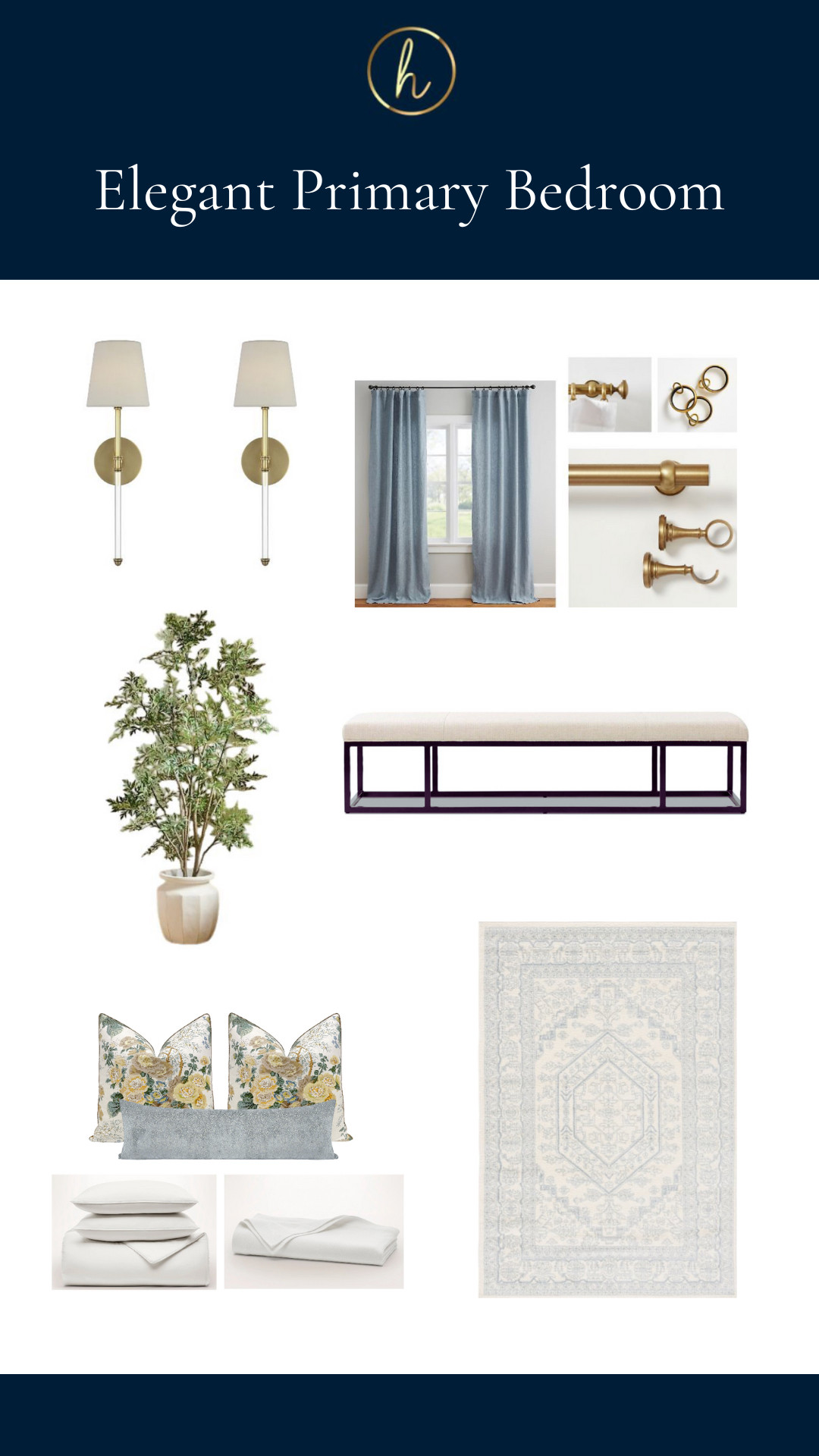 An elegant yet incredibly inviting master bedroom — soft tones, timeless details, and cozy layers that all come together for the perfect retreat. 🤍✨ #ElegantHome #BedroomDesign #LTKHome #InteriorInspo 

 
