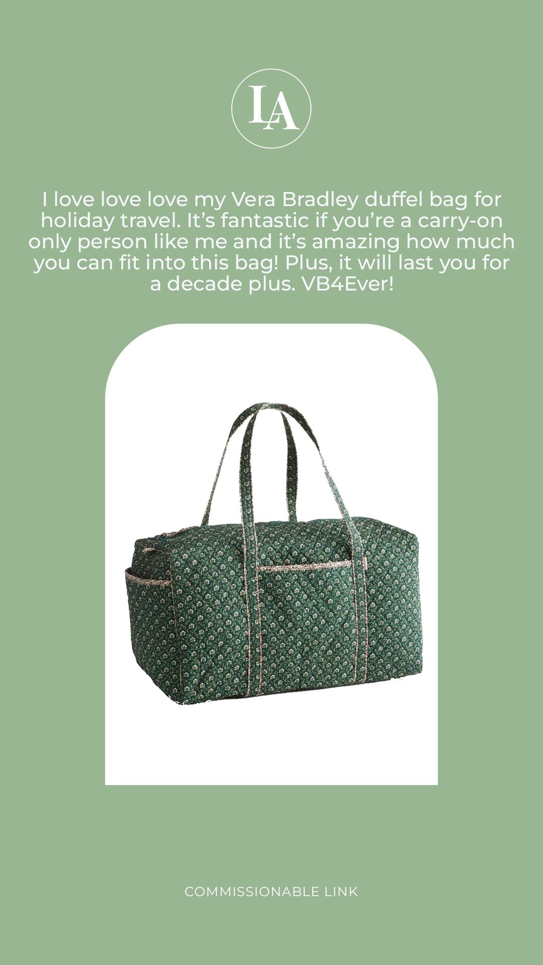 Vera Bradley duffel bag 

#LTKHoliday #LTKTravel