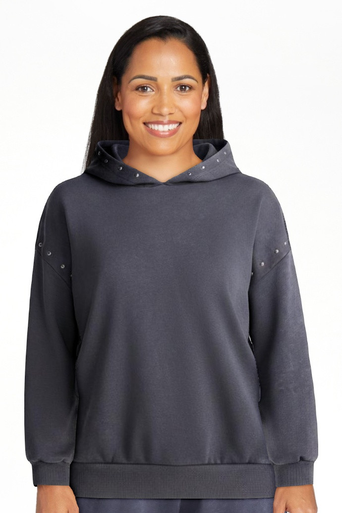 No Boundaries Mineral Wash Studded Fleece Oversized Hoodie, Women's XXS-XXL | Walmart (US)