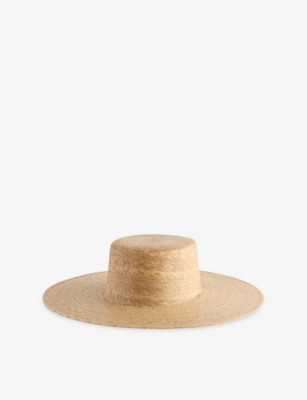 Palm Raffia Boater Sun Hat | Selfridges