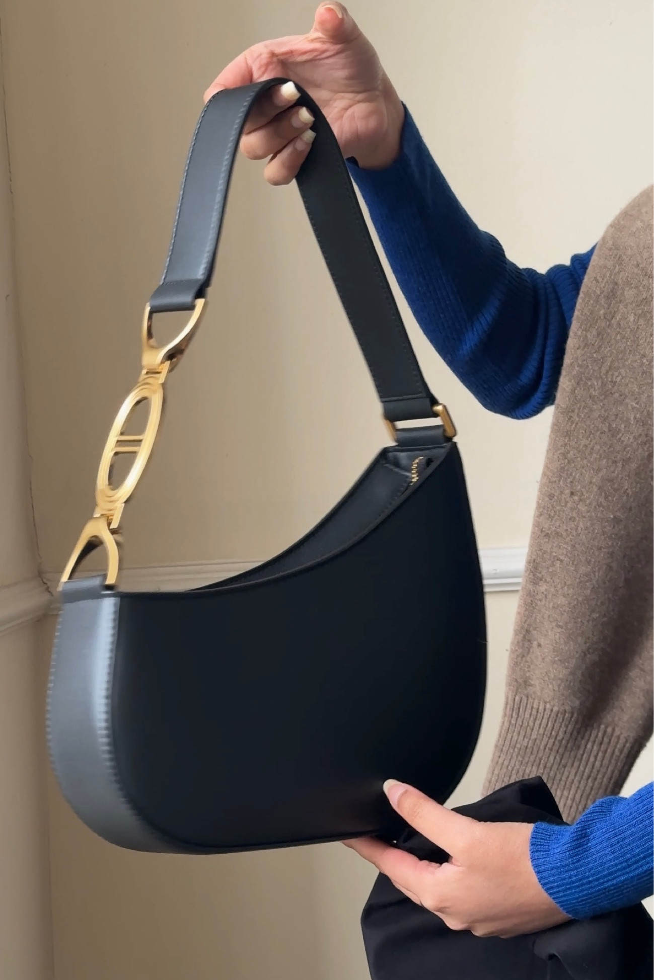 Black shoulder bag from Charles & Keith