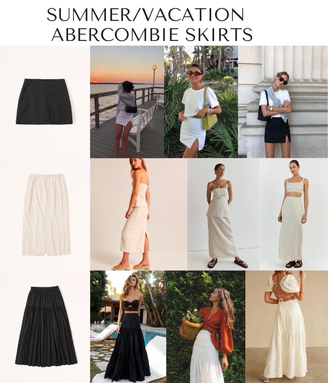 Re-creating Pinterest summer outfits, Pinterest summer outfits, Linen skirt, mini skirt with slit, maxi skirt, beach skirts, vacation skirts, how to style skirts, affordable skirts, Abercrombie sale, Abercrombie skirts

#LTKSeasonal #LTKSale #LTKFind