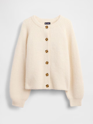 Fuzzy Shaker Stitch Cardigan | Gap (US)