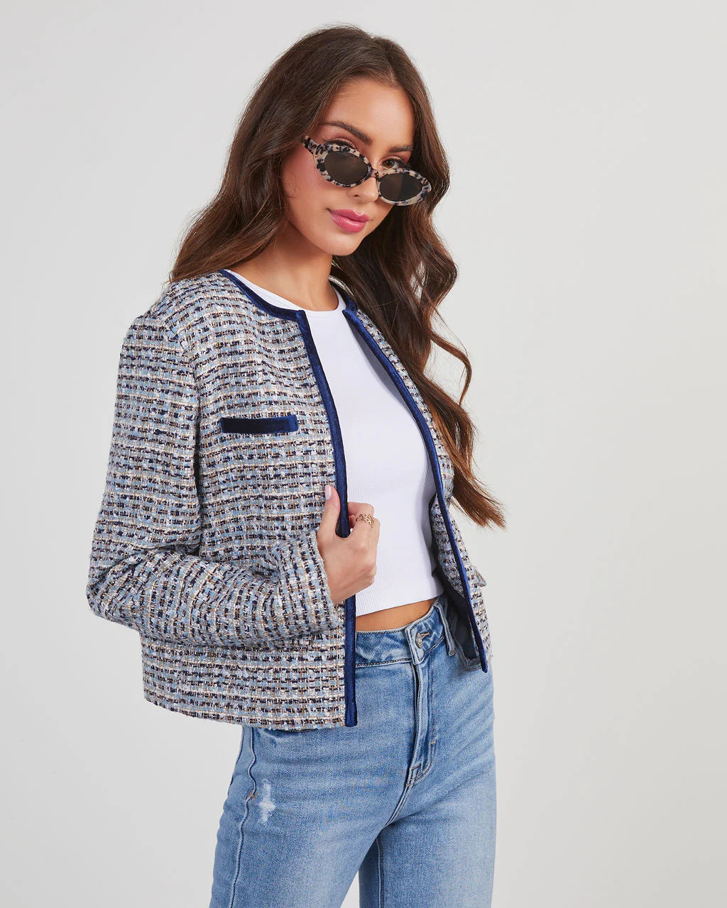 Gloria Pocketed Tweed Jacket | VICI