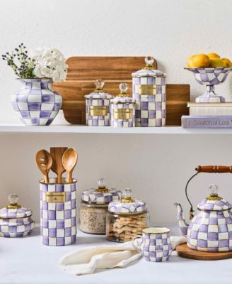 Mackenzie Childs Violet Check Collection | Macy's