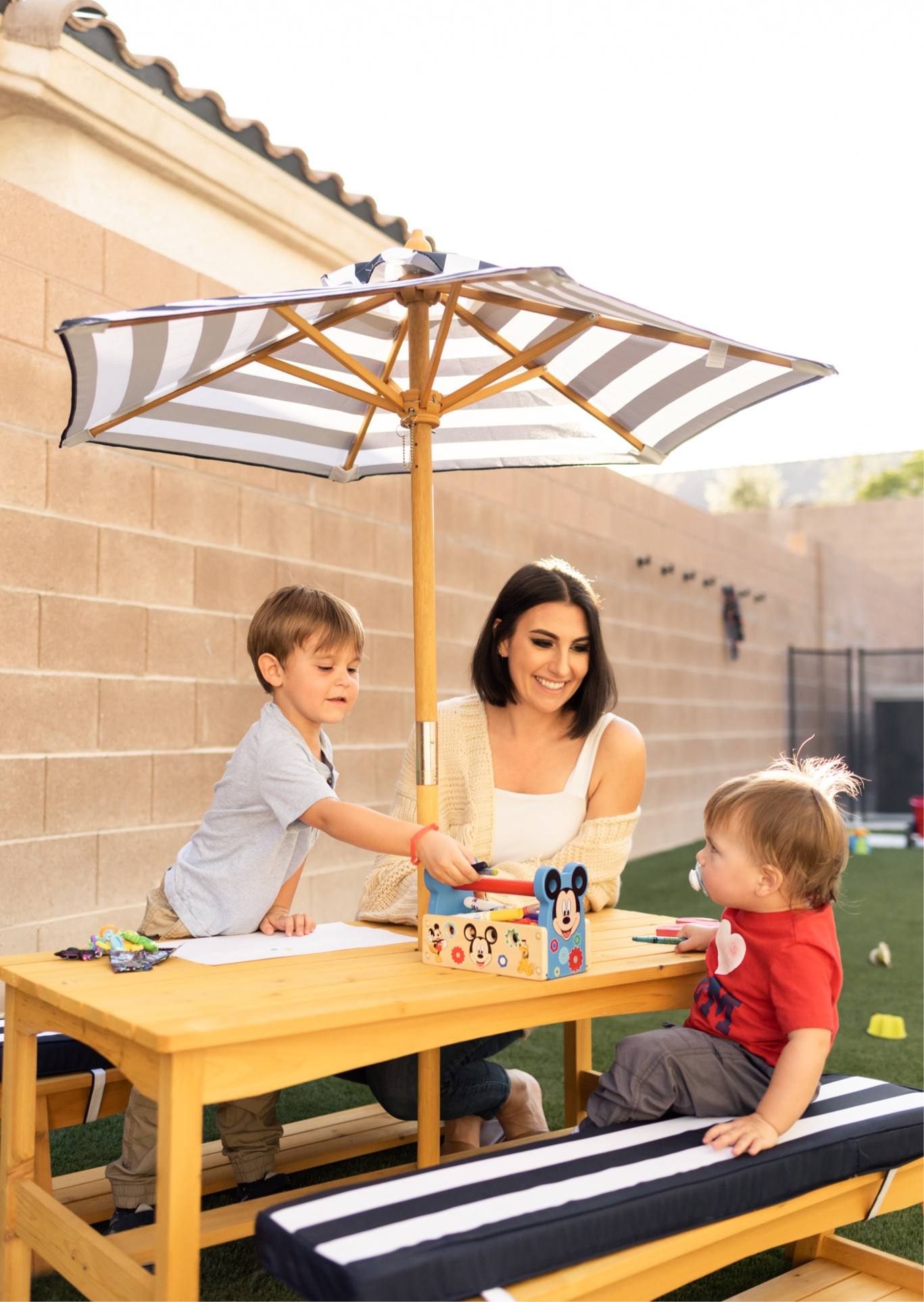 Perfect outside picnic table for the kiddos. 

#LTKkids #LTKhome #LTKfamily