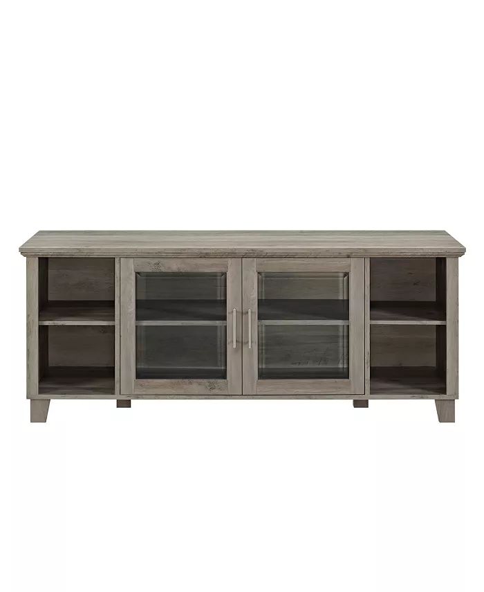 Walker Edison Columbus TV Stand with Middle Doors - Grey Wash & Reviews - Furniture - Macy's | Macys (US)