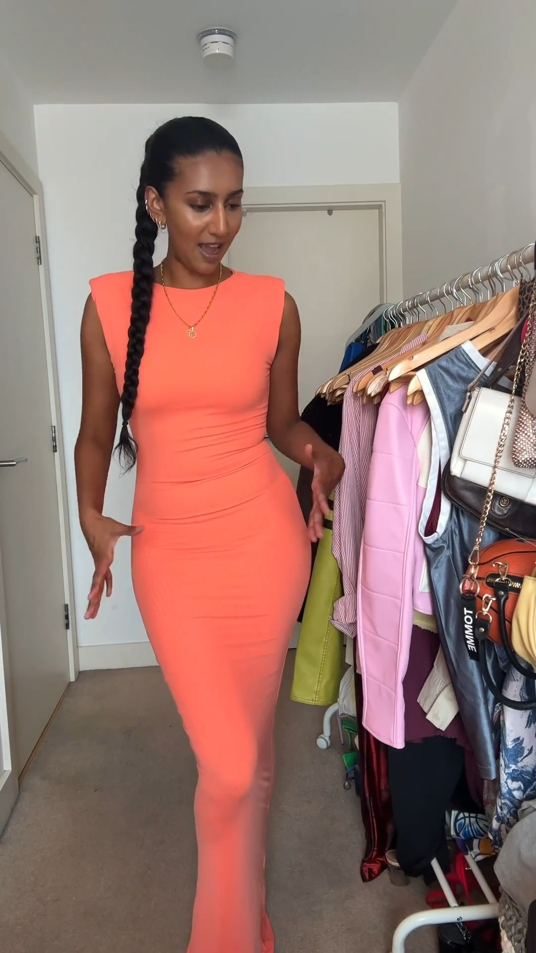 What to wear to my brothers graduation? 

The coral dress is Wanderdoll x 