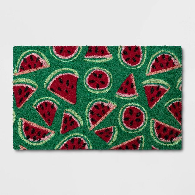 1'6"x2'6" Watermelon Doormat Green - Sun Squad™ | Target