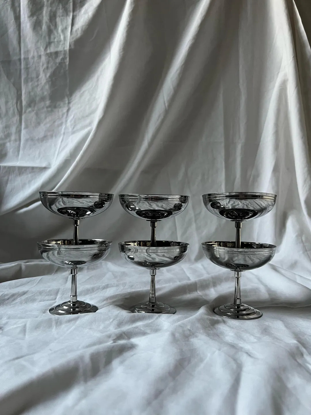 Vintage Létang & Remy französische Eisbecher | Edelstahl 18/10 Inox Dessert Tassen | 2er, 4er o... | Etsy (US)