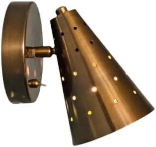 Mid Century Modern Wall Sconce Light, Raw Brass Italian Wall Lamp, Single Light Fixture | Amazon (US)