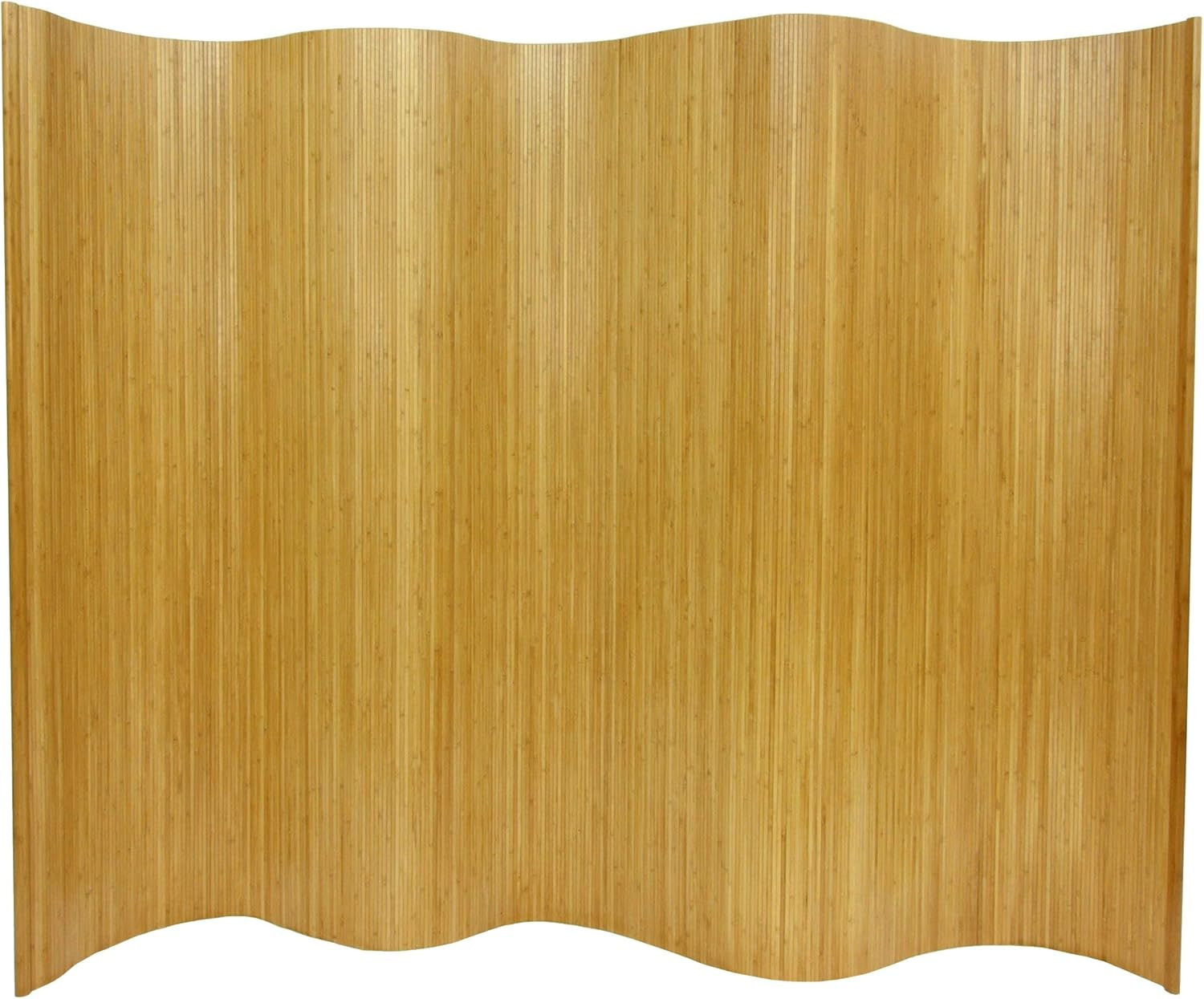 Oriental Furniture 6 ft. Tall Bamboo Wave Screen - Natural | Amazon (US)