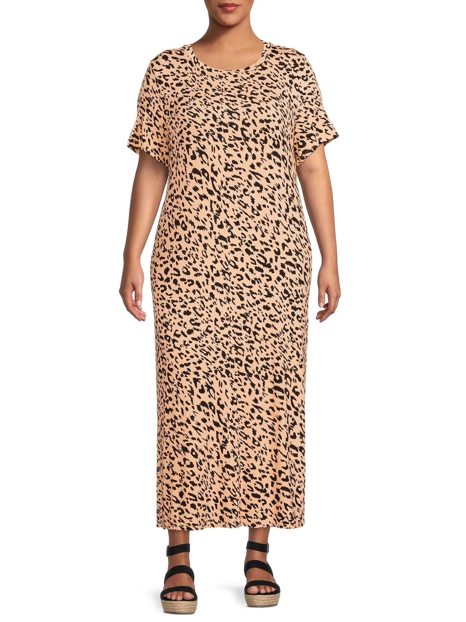 Terra & Sky Women's Plus Size Side Slit Dress | Walmart (US)