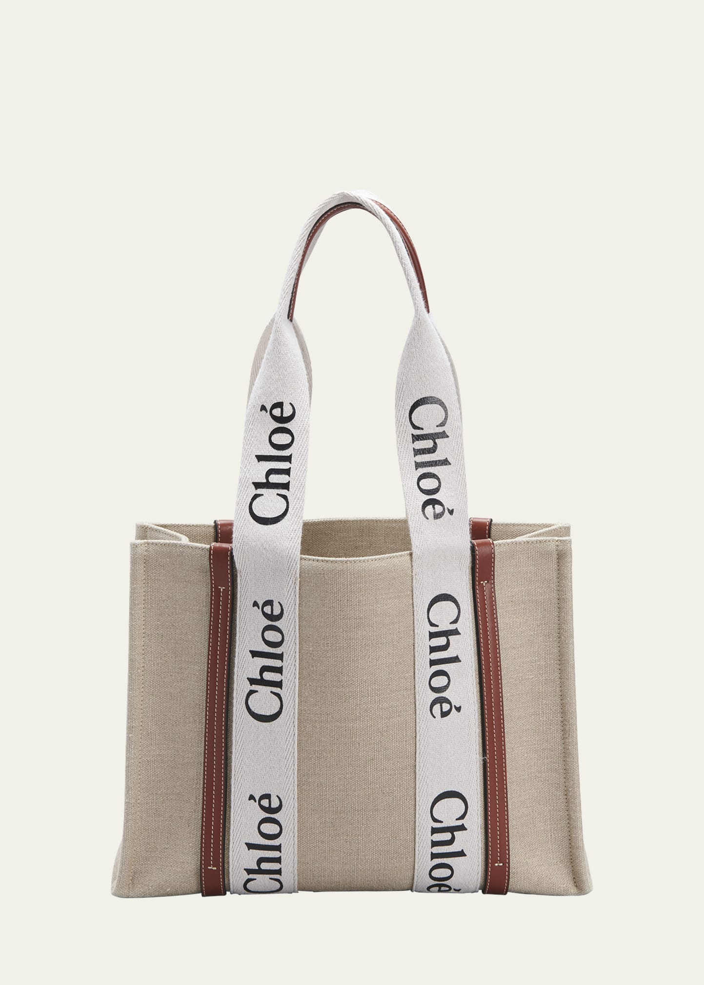 Chloe Woody Logo Medium Tote Bag | Bergdorf Goodman