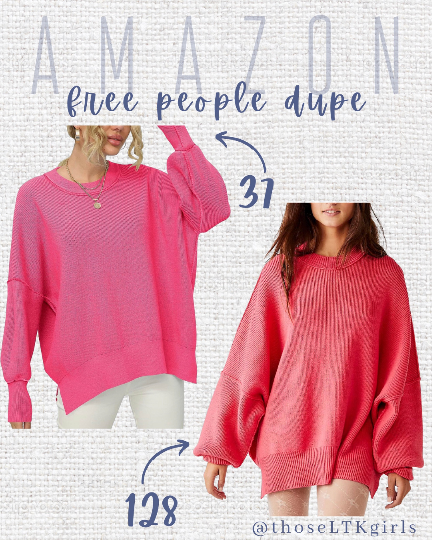 The best Amazon dupe of the Free People Easy Street Tunic🌺 Currently 55% off with an extra 15% off clip coupon🚨




Amazon Find, Affordable Fashion, Fall Fashion Essentials, Transitional Outfit, Budget Friendly, Free People Inspired, Fall Outfit Idea, Oversized Sweater, Winter Sweatshirt

#LTKsalealert #LTKFind #LTKunder50
