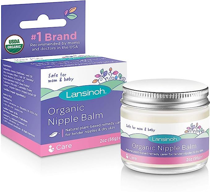Lansinoh Organic Nipple Cream for Breastfeeding, 2 Ounces | Amazon (US)