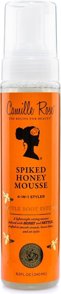 Camille Rose Spiked Honey Mousse \u2013 4-in-1 Hair Styling Mousse with Rice Water for Softness, ... | Amazon (US)