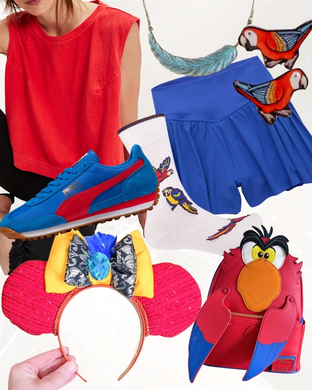 Inspired by Iago from “Aladdin” 🦜💙❤️