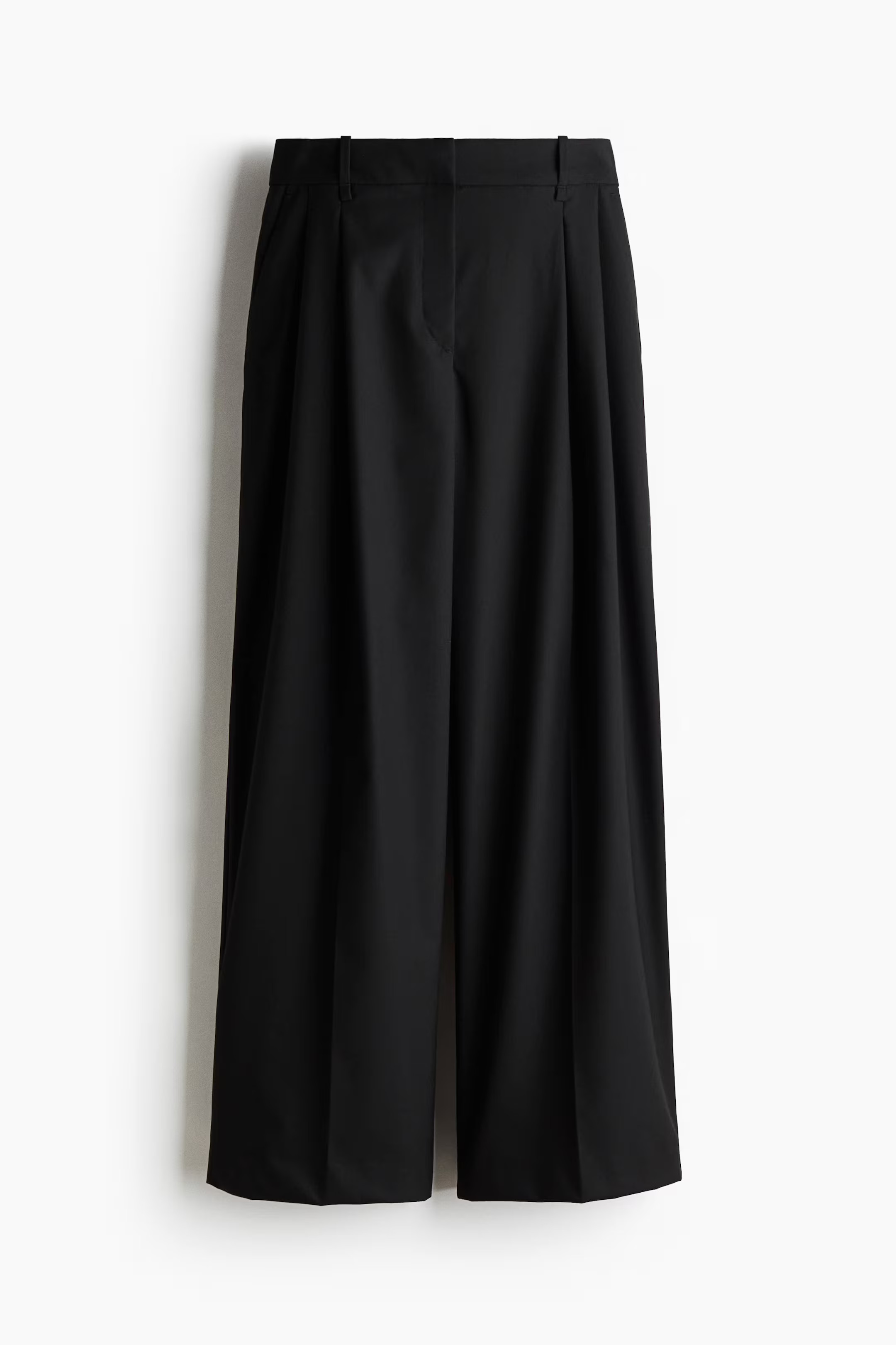 Wide tailored trousers - Black - Ladies | H&M GB | H&M (UK, MY, IN, SG, PH, TW, HK)