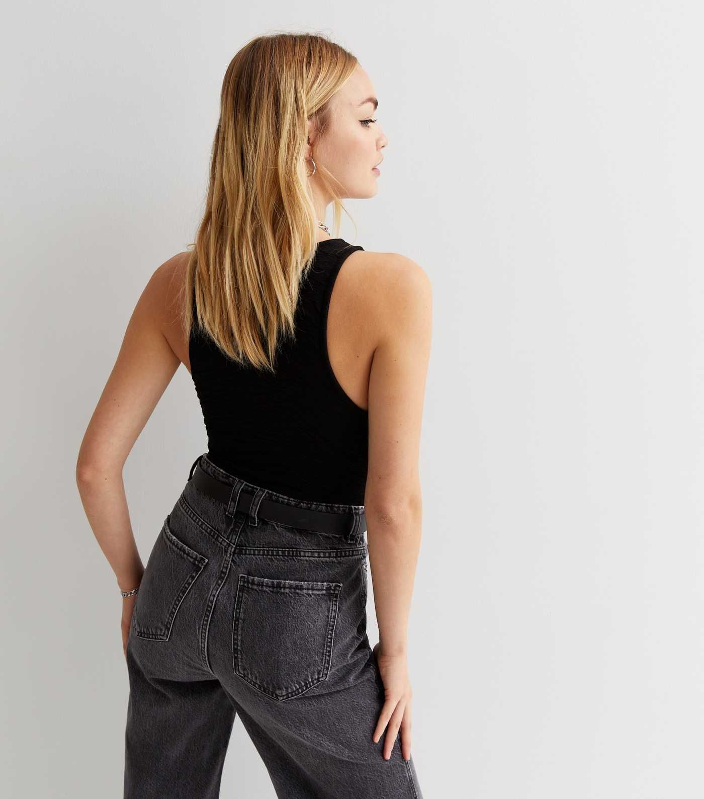 Black Textured Racer Bodysuit
						
						Add to Saved Items
						Remove from Saved Items | New Look (UK)