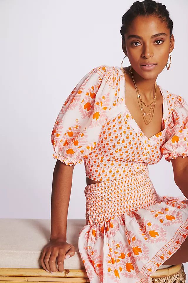 Blossom Embroidered Crop Top | Anthropologie (US)