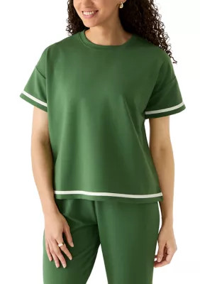 Petite Compact Terry T-Shirt | Belk