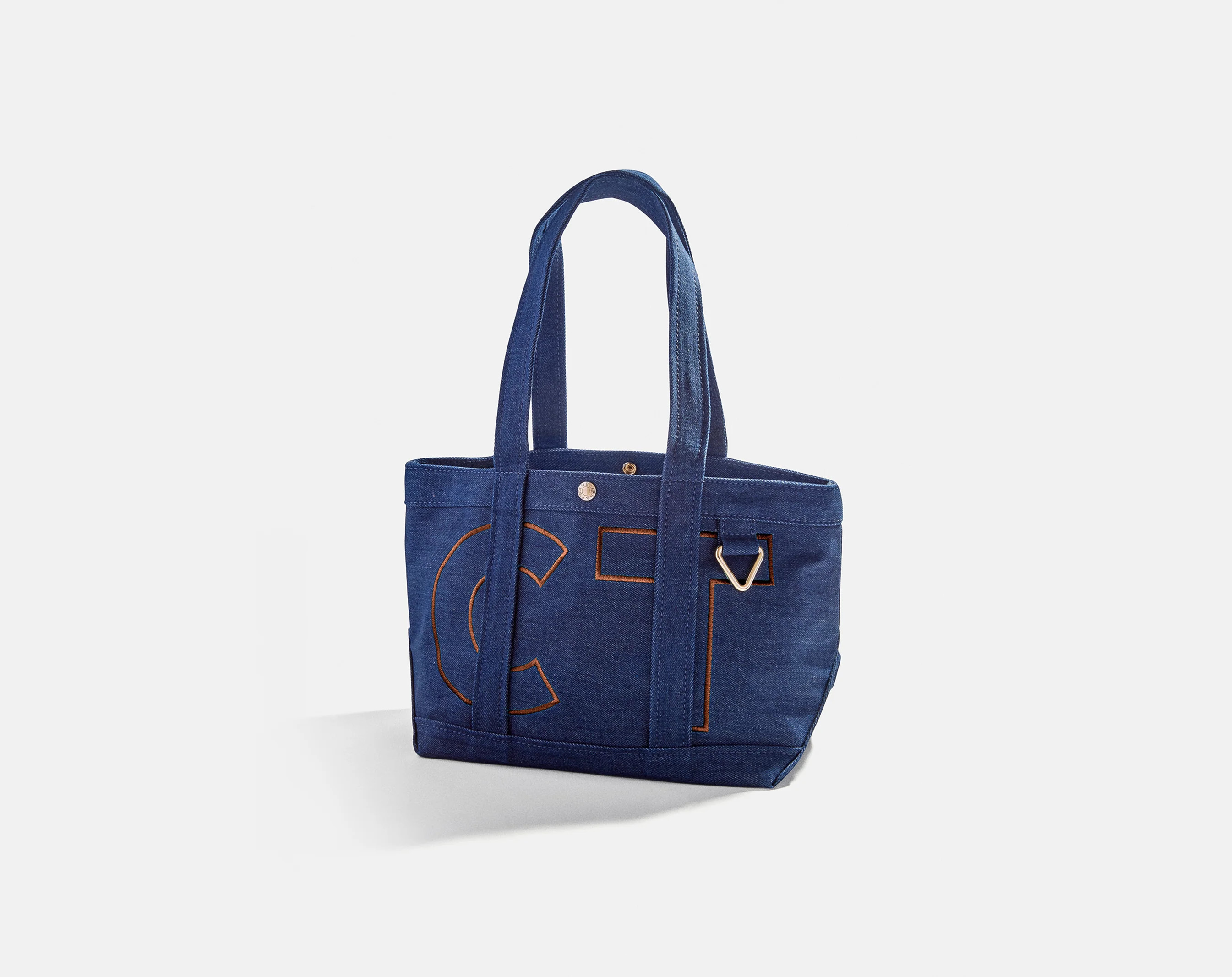 Custom Alpha Tote - Dark Denim | BaubleBar