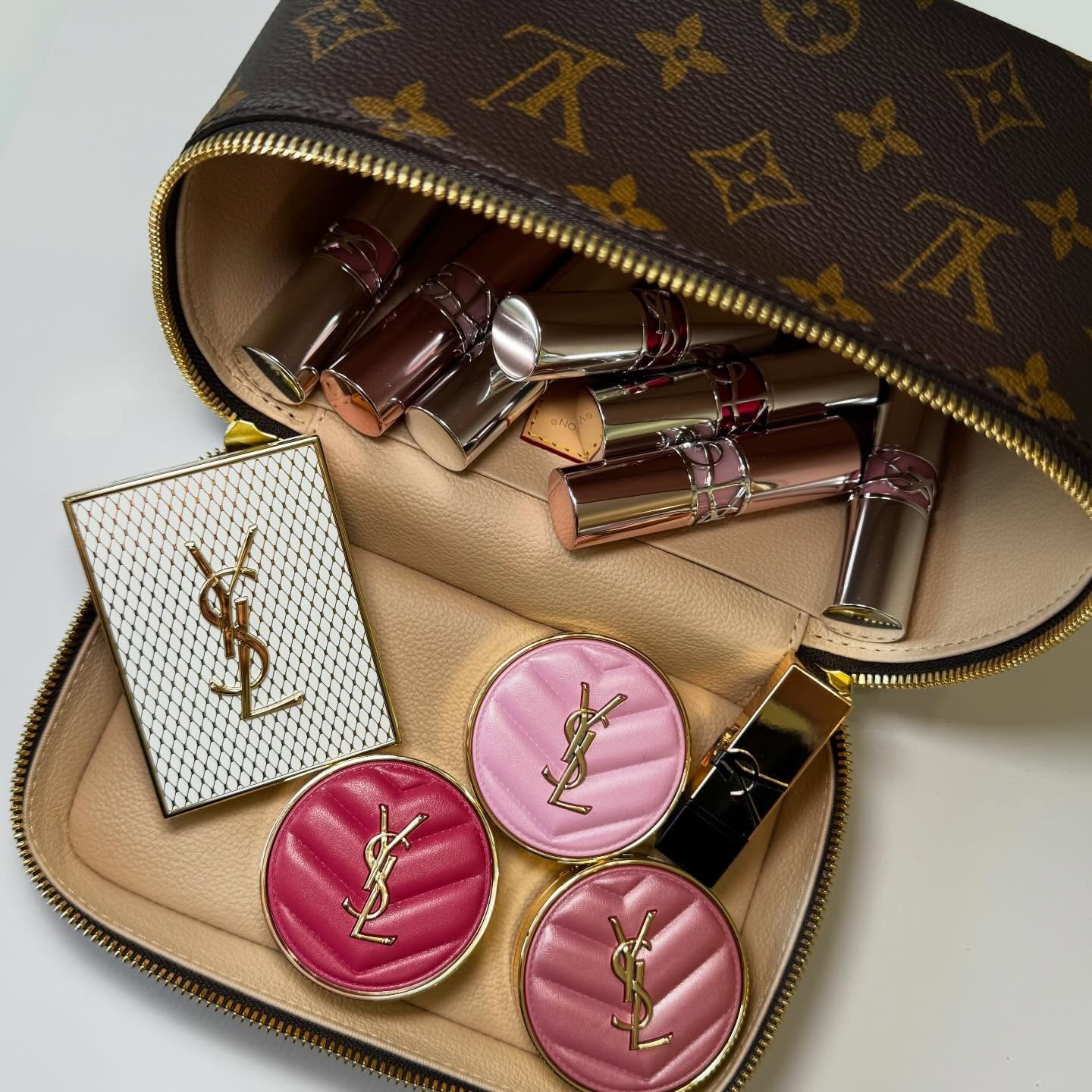A little YSL Beauty moment ✨💋
Luxury in the details… swipe to see them up close.

Happy new week lovelies!

Save for beauty + handbag inspiration ✨
 @yslbeauty 
YSL, YSL beauty, make me blush, Beauty, beauty lover, skincare, makeup lover, luxury handbags, Chanel, makeup addict, girly things, Louis Vuitton, LV Beauty,it girl, soft girl, vanity, vanity aesthetic, vanity goals, aesthetic, flatlays, lippies, makeup lover, LV lover, monogram Monday, pink, FYP, viral reels

#beautyessentials #makeup #ａｅｓｔｈｅｔｉｃ #flatlay #louisvuitton
