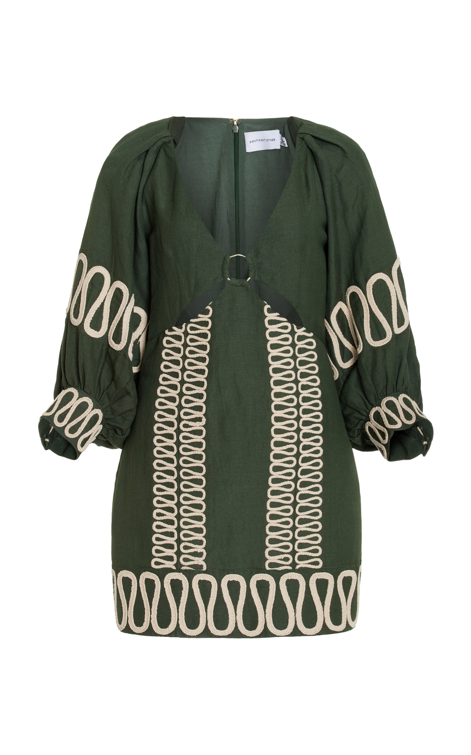 Keava Linen-Blend Mini Dress | Moda Operandi (Global)